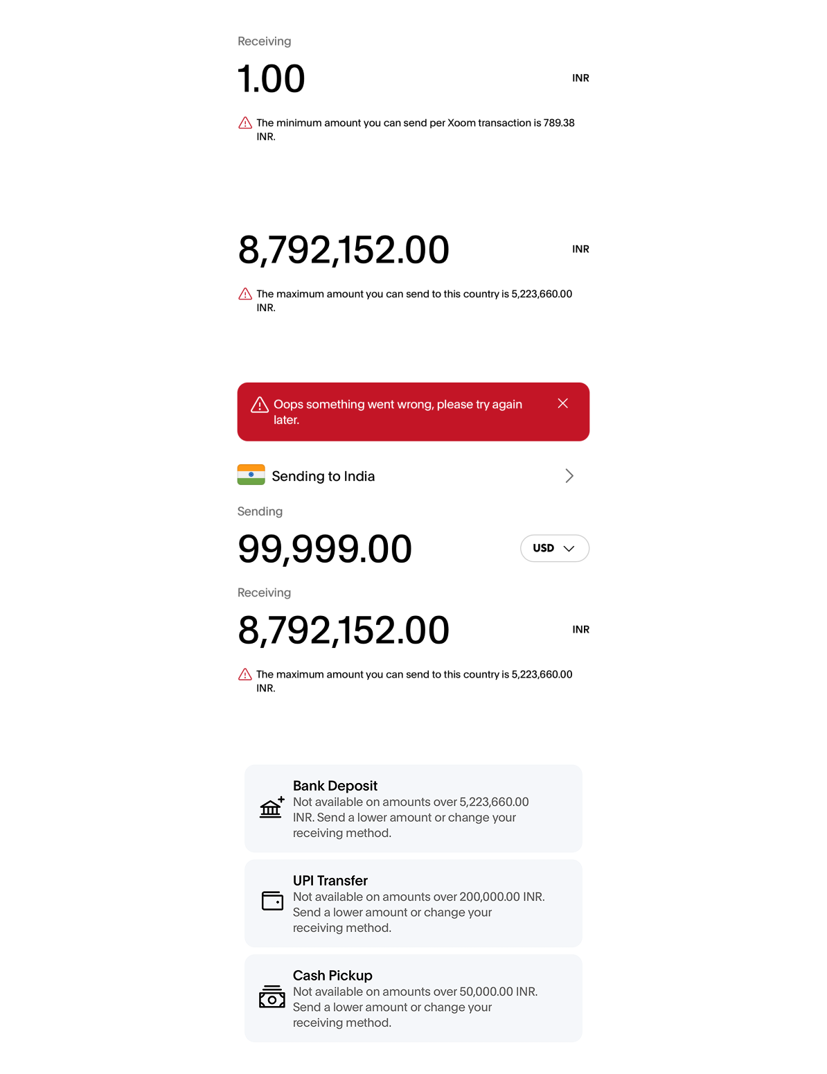 Wireframes—input states, validation, error patterns