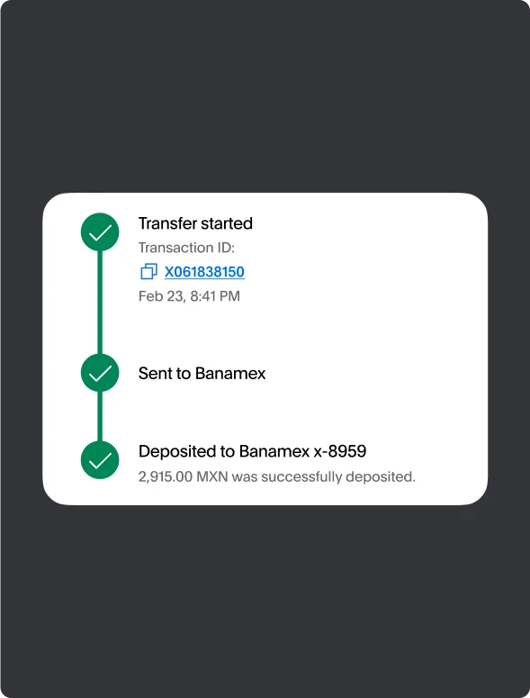 Completed status